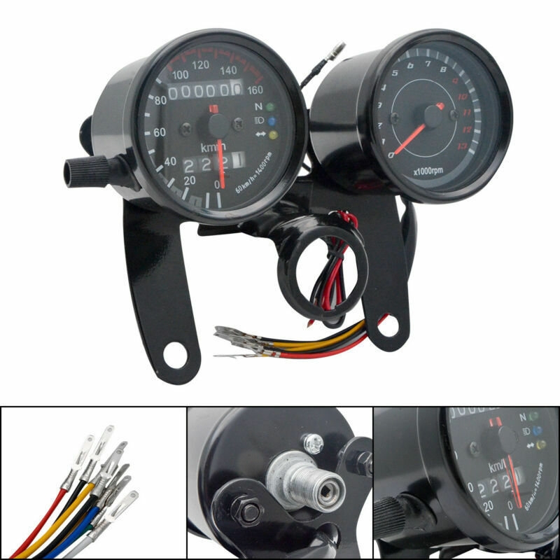 Speedometer Tachometer Dual Gauge Kit