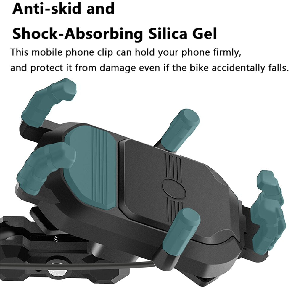 Phone holder w/wireless charger