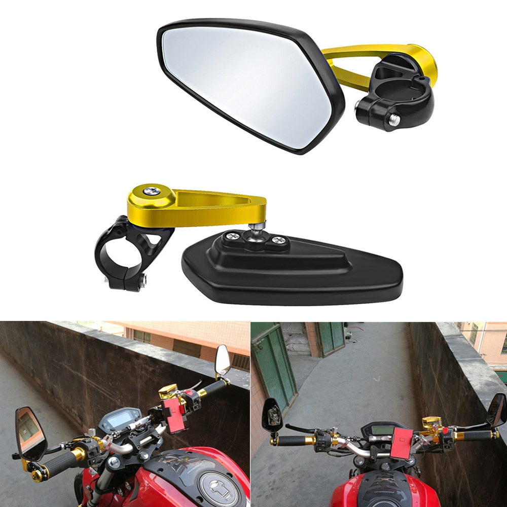 Motorcycle mirror Mirror Bar End & Handlebar mount mc speil