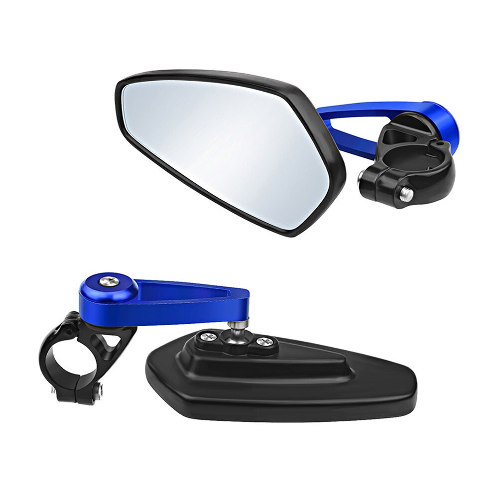 Motorcycle mirror Blue Mirror Bar End & Handlebar mount mc speil
