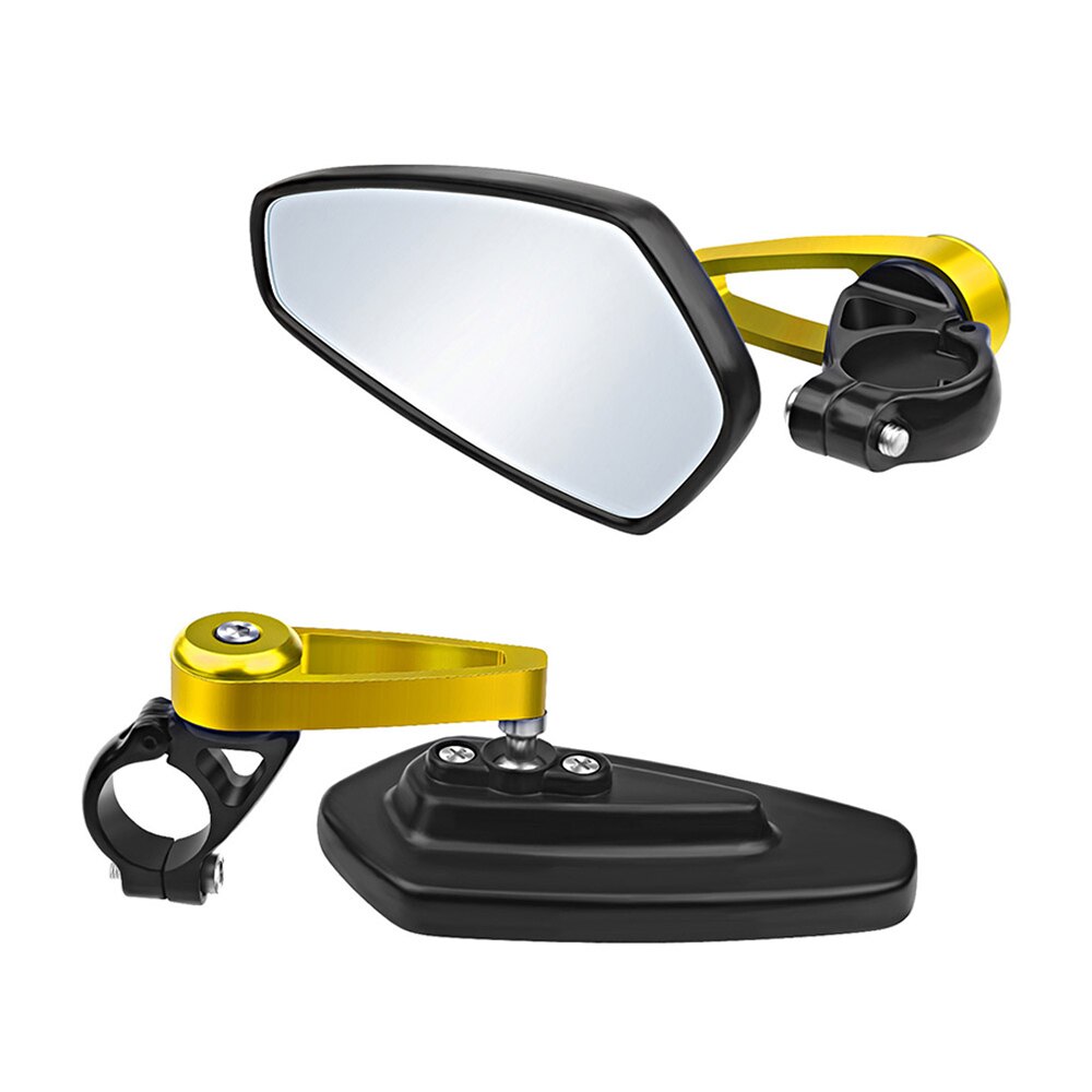 Motorcycle mirror Gold Mirror Bar End & Handlebar mount mc speil